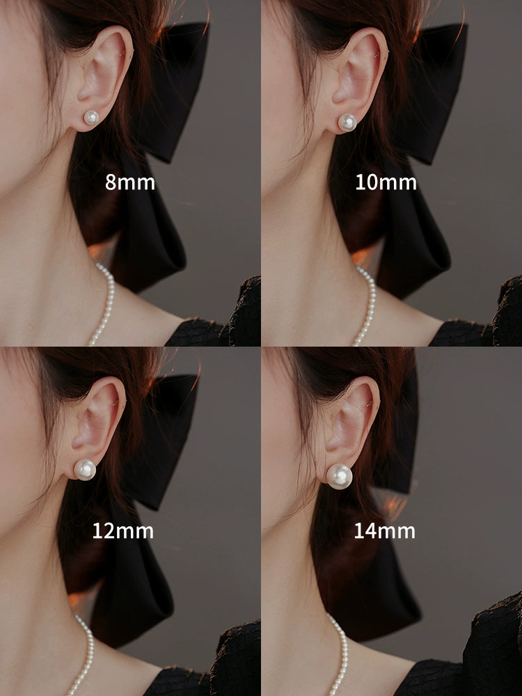 Shiwu Perfect Circle Pearl Women's Stylish Fancy Silver Jewelry